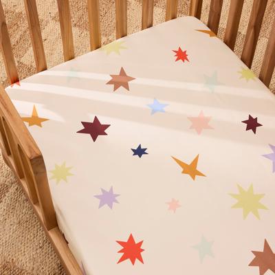Eden Cotton - Cosmo Warm White Cot Fitted Sheet | Sheet Society