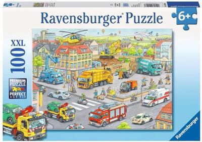 Amazon.com: Ravensburger Vehicles in The City 100 Piece XXL Jigsaw Puzzle : Toys & Games