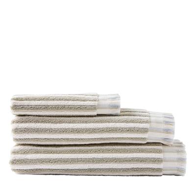 European Sophia Green Tea & French Blue Turkish Cotton Reversible Bath Towel | Adairs