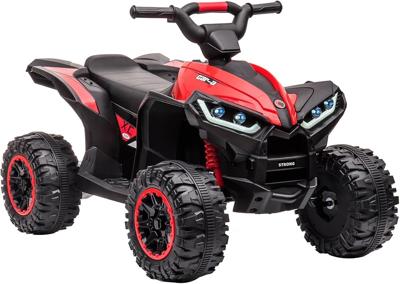 Aptliton Kids Electric Quad Bike 12V, Ride On Car ATV Toy with Remote Control, Music, LED, Horn, 2 Speed, for Ages 3-5 Years, 83 x 53 x 56 cm (Red) :