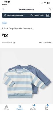 2pack drop shoulder sweatshirt