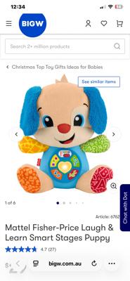 Mattel Fisher-Price Laugh & Learn Smart Stages Puppy | BIG W