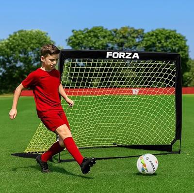 FORZA Square Pop-Up Football Goal [3 Sizes] | Portable Goal Posts for Kids Shooting Practice - Pop-Up in Minutes | Single or Pair of Goals (Single, 4f