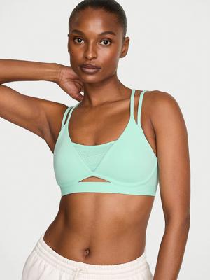 Buy VSX Elevate™ Hot Zones Strappy Plunge Sports Bra, Waterfall - Order Sport Bras online - Victorias Secret US