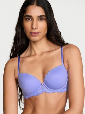 Buy Smooth & Lace Lightly Lined Demi Bra, Periwinkle - Order Bras online - Victorias Secret US