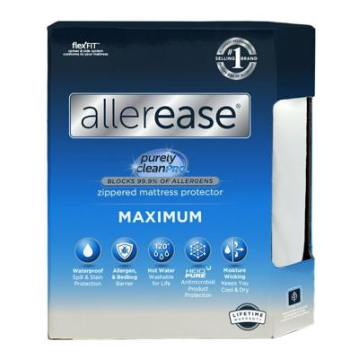 AllerEase Maximum Mattress Cover Protector TwinXL- Zippered, Waterproof, Allergen Barrier - Walmart.com