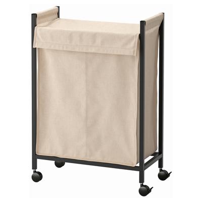 ENHET laundry bin with casters, anthracite, 80 l (21 gallon) - IKEA CA