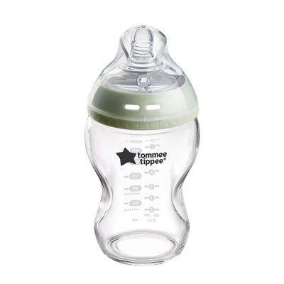 Tommee Tippee Natural Start Anti-Colic Glass Bottle With Slow Flow Teats 0 Months+ 250ml | Baby Bunting AU
