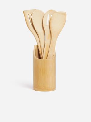 Jet Home Bamboo 5 Piece Utensil Set | Bash
