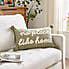 No Place Like Home Cotton Rectangle Cushion | Dunelm