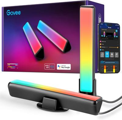 Amazon.com: Govee Smart LED Light Bars, Work with Alexa and Google Assistant, RGBICWW WiFi TV Backlights with Scene and Music Modes for Gaming, PC, Li