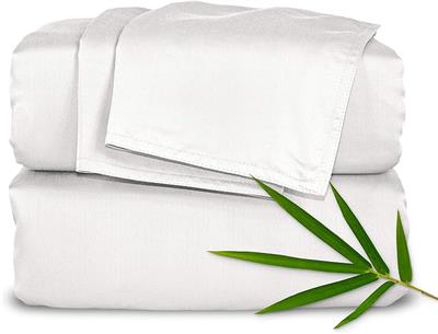 Amazon.com: Pure Bamboo King Sheets, Genuine 100% Organic Viscose Derived from Bamboo Bed Sheet Set, Luxuriously Soft & Cooling, Double Stitching, 2 Y