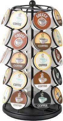 Amazon.com: Nifty K Cup Holder – Compatible with K-Cups, Coffee Pod Carousel | 35 K Cup Holder, Spins 360-Degrees, Lazy Susan Platform, Modern Black D