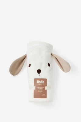 Kids’ White Organic Baby Snuggle Towel | Cotton On Kids Australia