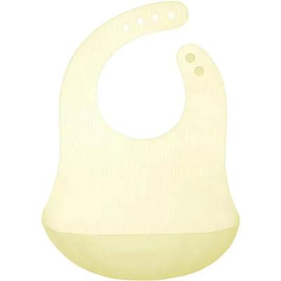 Ola Baby - Fold N Go Silicone Baby Waterproof Bib with Travel Case, Lemon