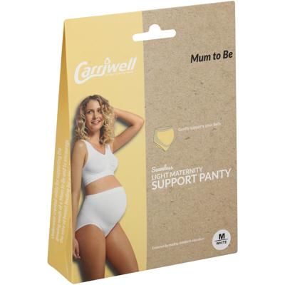 Carriwell full belly light support panty white medium 002