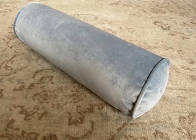 Blue Bolster Velvet Pillow Cover,coastal Bolster Pillow, Hamptons Accent, Cyclinder Pillow, Neckroll Pillow - Etsy