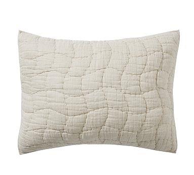 Cloud Quilted Sham, Flax, Standard