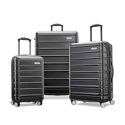 Samsonite Omni 2 Hardside 3 Piece Set - Includes Global Carry-On, Medium, & Large Checked Suitcases - 360° Dual Spinner Wheels - Integrated TSA Lock &