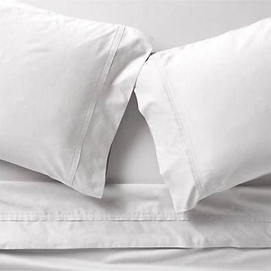 Favorite Organic Cotton Sateen White Queen Bed Sheet Set