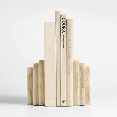 Oia Green Onyx Bookends, Set of 2