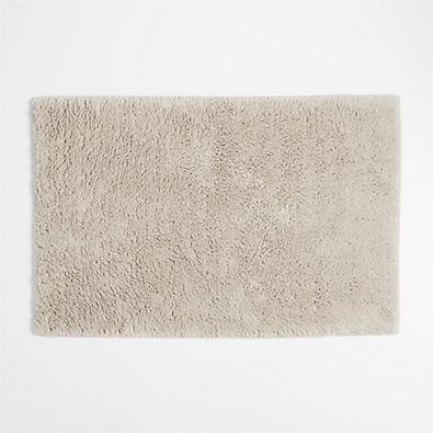 Rylan Organic Cotton Natural Taupe Bath Mat 24"x36"