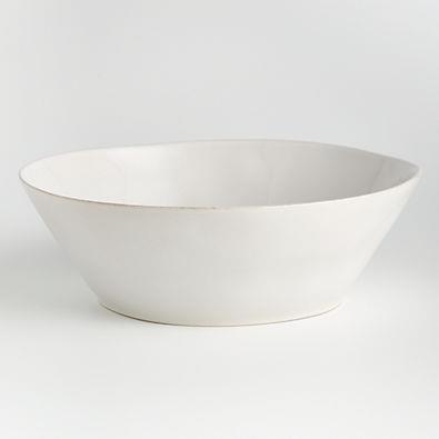 Marin White Large Stoneware Serving Bowl