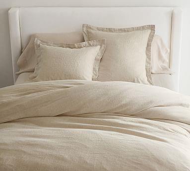 Belgian Flax Linen Duvet, Flax, Full/Queen