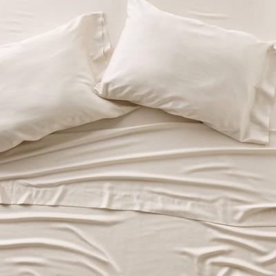 Queen 400 Thread Count Rayon from Bamboo Sheet Set Natural - Casaluna™