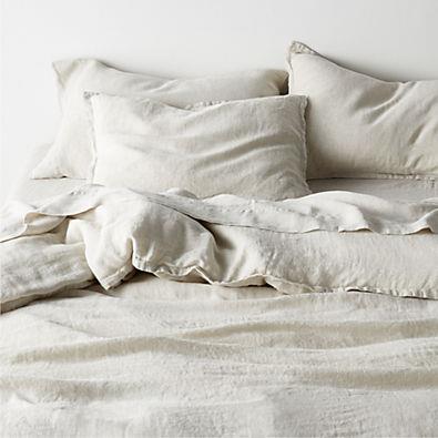 Aire Natural EUROPEAN FLAX ™-Certified Linen Warm Natural Full/Queen Duvet Cover