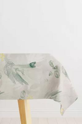 ELLA FLORAL TABLE CLOTH 135X230CM - 1 - Sage | SHEET STREET