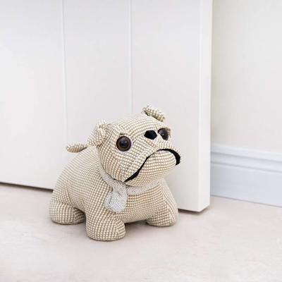 Marwood Cute Door Stopper Decorative Door Stops for Home and Office, Bulldog Weighted Interior Doorstop Fabric Stuffed Animal Door Stopper Floor Decor