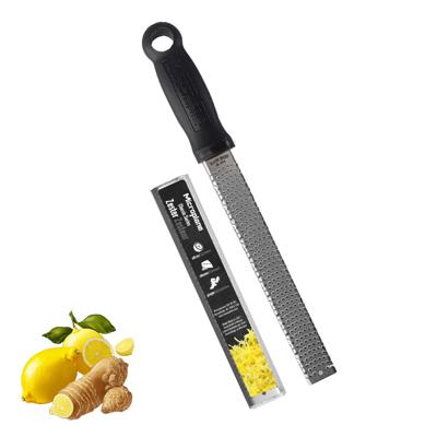 Black Classic Stainless Steel Zester and Cheese Grater (hard handle) | Microplane.com
