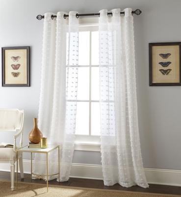 Langley Street® Gavril Solid Color Semi-Sheer Grommet Curtain Panels & Reviews | Wayfair