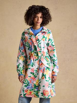 Holkham Artist Floral Waterproof Packable Raincoat With Hood | Joules