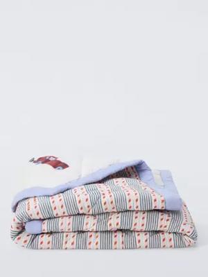 John Lewis Transport Car Quilted Bedspread, Multi