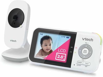 Amazon.com: VTech VM819 - Monitor de bebé con cámara y audio, cámara portátil de bebé con pantalla de 2.8, visión nocturna, audio bidireccional, senso