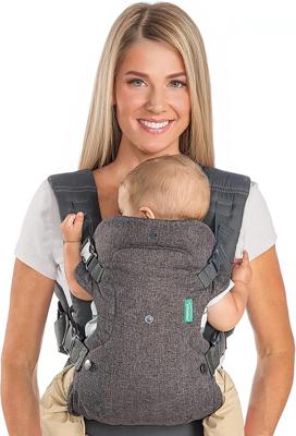 Amazon.com: Infantino Flip - Portabebés 4 en 1 convertible, ajustable, ergonómico para porteo de bebé, esencial para el registro, portabebés para reci