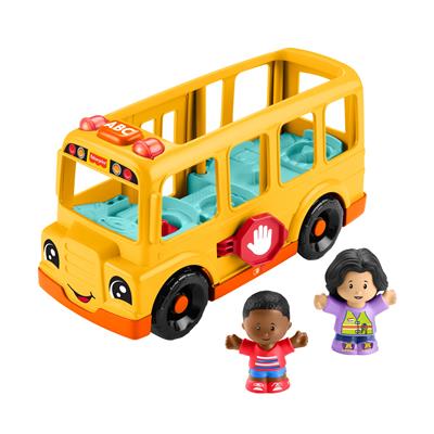 ​Fisher-Price Little People Toddler Toy School Bus Musical Push-Along Vehicle with 2 Figures for Kids Ages 1  Years, Multilanguage Version - Walmart.c