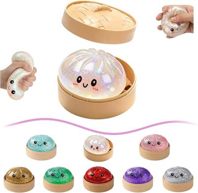 Amazon.com: Dumpling Squishy, Dumpling Squishy Mystery Box, 2026 Upgrade Colorful Dumplings Stress Balls, Squeeze Dough Ball Stress Relief Hand Toys w