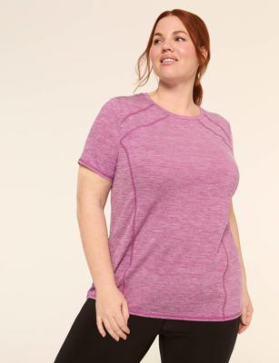 LIVI Go-Getter Wicking Crew-Neck Performance Tee | LaneBryant