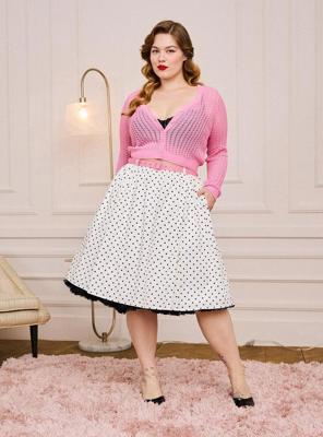 Plus Size - Retro Chic Belted Swing Skirt - Torrid