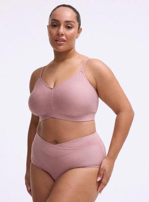 Plus Size - Microfiber Mid-Rise Brief Heather Panty - Torrid