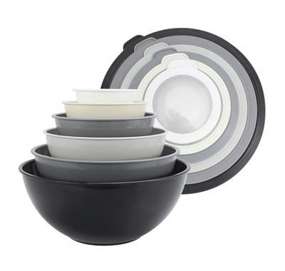 Leak-Proof & Airtight Nestling Bowls - Grey