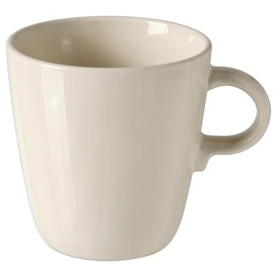 FÄRGKLAR caneca, brilh bege, 37 cl - IKEA