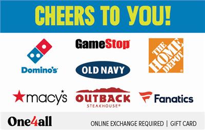 Cheers To You Choice Gift Card