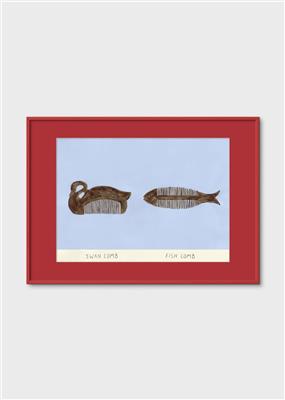 Isabelle Vandeplassche, Swan and Fish Comb - The Poster Club