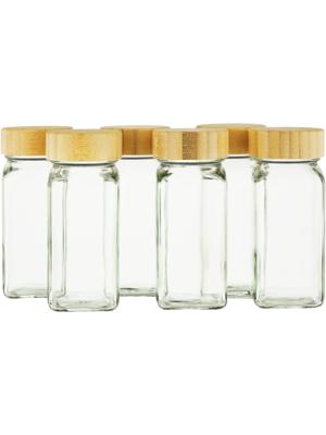 6-Piece Glass Spice Jar Set 120ml – PEP Online