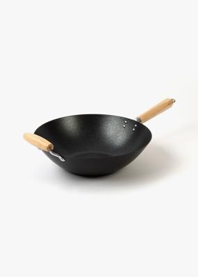 Wooden Handle Non-Stick Wok 35cm | Woolworths.co.za