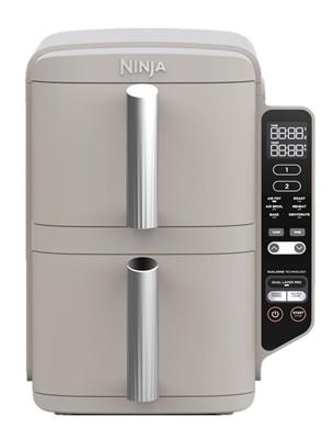 Ninja Dual Stacked Space-Saving Air Fryer, Sandstone